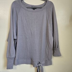 Express Light Gray Knit Sweater